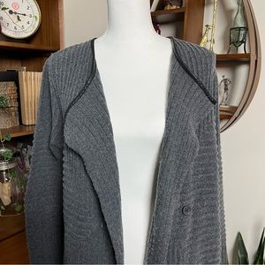 Sweater Duster with Modern Knit Design & Angles!!